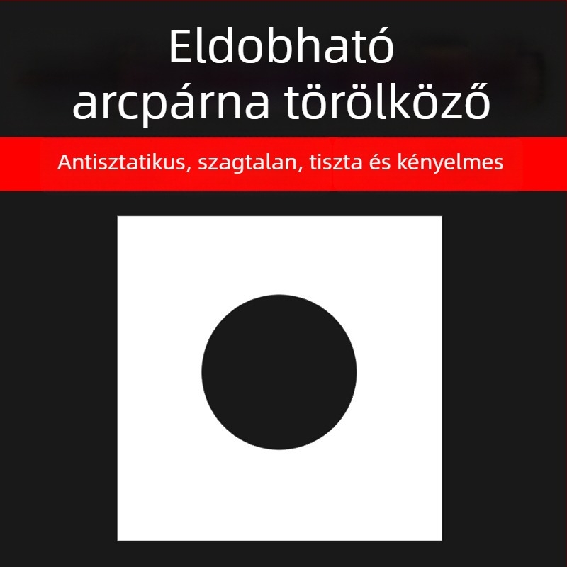 Egyszer használatos fej- és arctörölköző kozmetikai szalon masszázságyhoz, keresztezett és kör alakú nyílásokkal