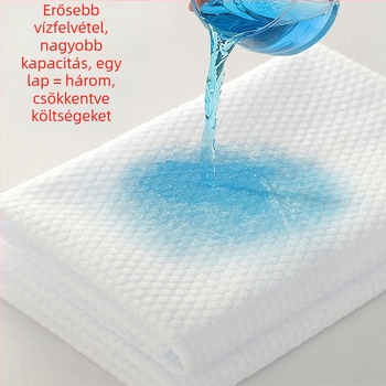 Egyszer használatos pamut törölköző fodrászszalon számára, nedvszívó a haj mosásához, fej köré tekerhető, összecsukható, vastagított