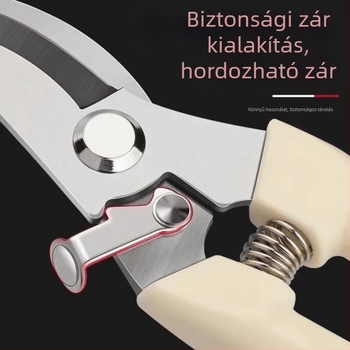Rozsdamentes acél metszőolló, ágvágó olló, beültetésre alkalmas, kerthez és gyümölcsfák ágaihoz, saját márka