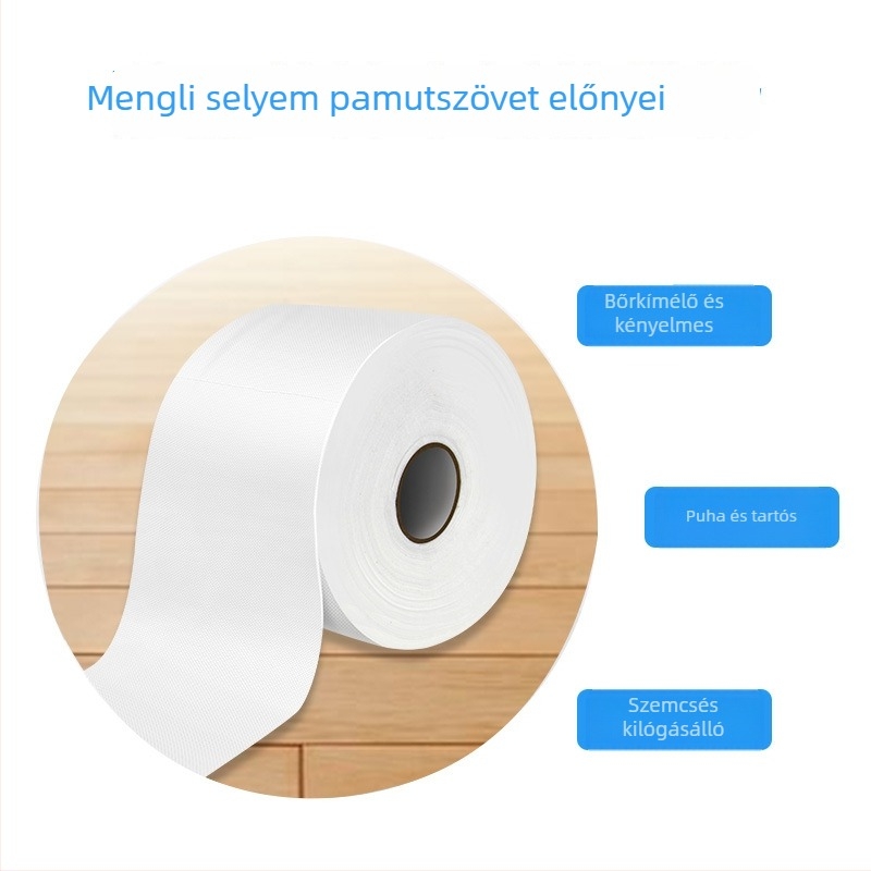 Egyszer használatos kozmetikai vattatörlők arc tisztítására, 100% pamut, 60–80 lap, 48 hónap szavatosság