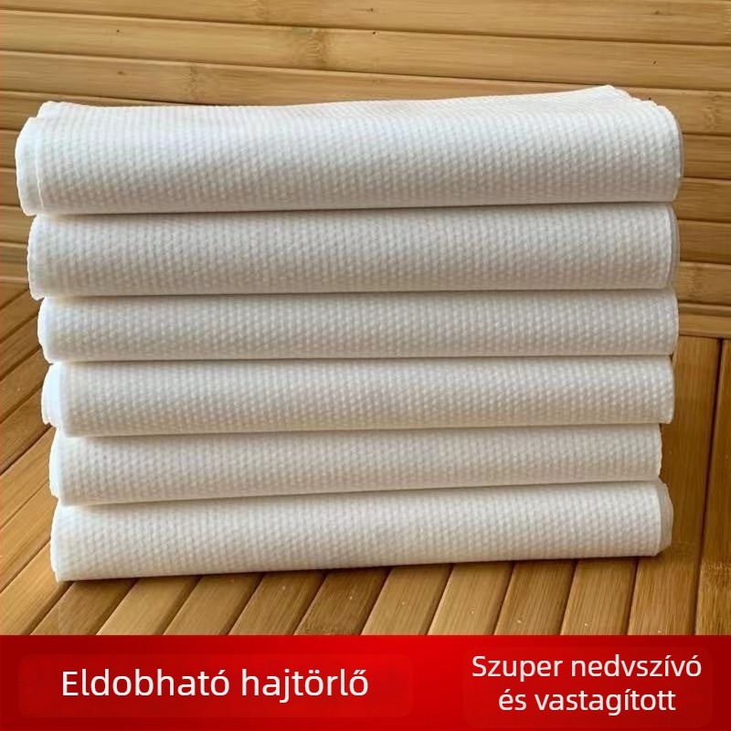 Egyszer használatos, vastagított törölköző fodrászathoz és szépségápoláshoz, törölköző lábakhoz spa-hoz, nem szövött anyag, nagy méret, 100% pamut