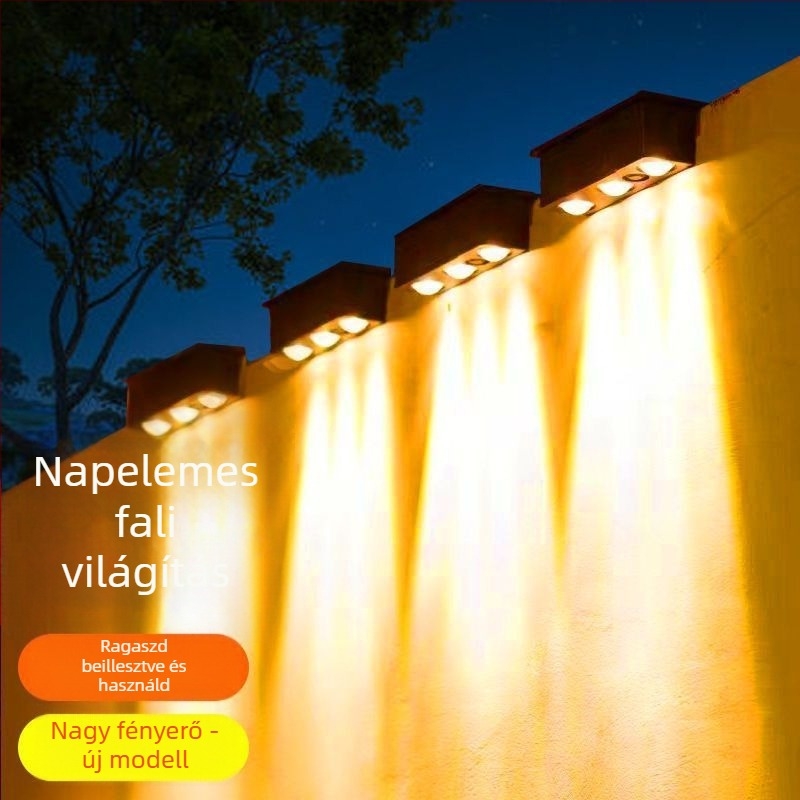 Napelemes kültéri világítás IP65, vízálló LED spotlámpa, legfeljebb 5W, 36V alatt, üzemidő 6–12 óra