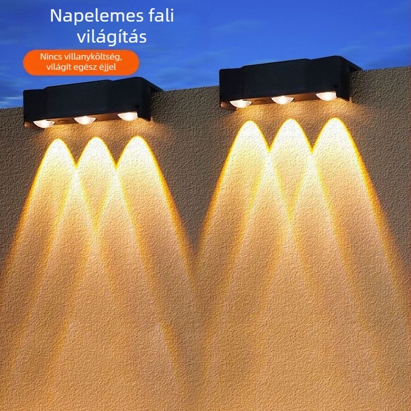 Napelemes kültéri világítás IP65, vízálló LED spotlámpa, legfeljebb 5W, 36V alatt, üzemidő 6–12 óra