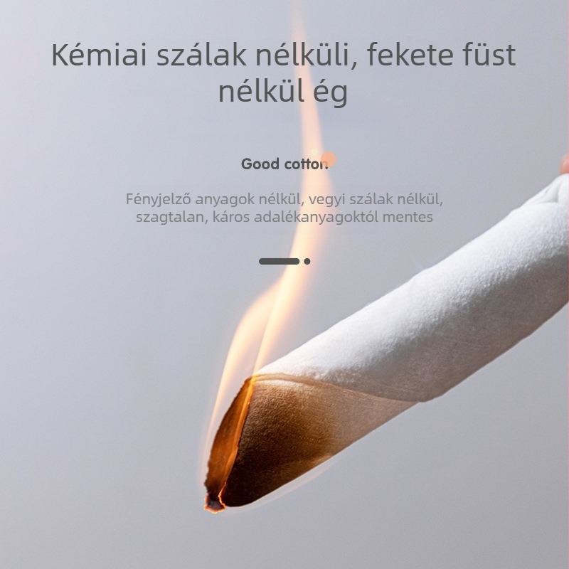 Egyszer használatos pamut kozmetikai arctörlők, 100 darab, 100% pamut, nedves és száraz dupla használat a tisztításhoz