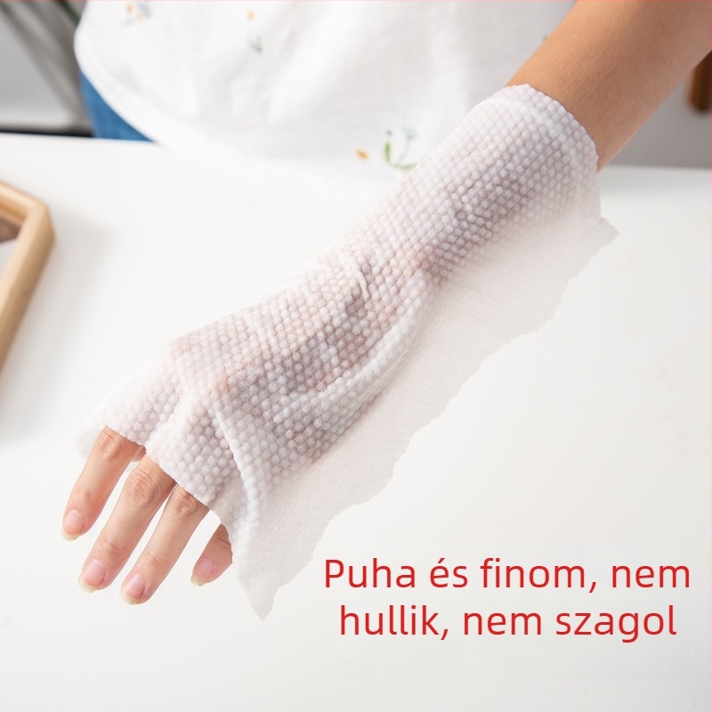 Kozmetikai pamut arc törlő – 100% pamut, tisztítás, 2 réteg, 200 db, minden bőrtípusra