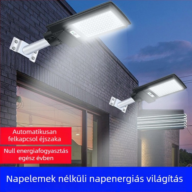 KA-1008 Integrált kültéri vízálló napelemes falikar mozgásérzékelővel, IP65, 635×260 mm