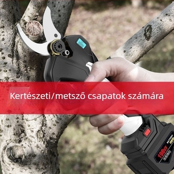 Elektromos metszőolló gyümölcsfákhoz, újratölthető lítium akkumulátor, kerti olló vastag ágakhoz