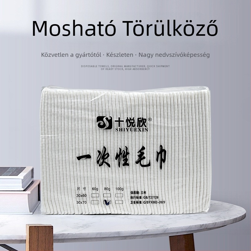 Egyszer használatos textil törölközők kozmetikai és fodrászszalonok számára, porálló, egyszínű mintázat, logó nyomtatás, testreszabás elérhető, származás Jiangsu