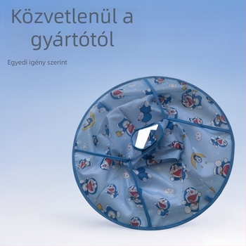 Gyerekeknek szóló fodrászkabát – anti-szakadás, összecsukható karikatúra dizájn, Pingao Hairdressing, szalonokban használható