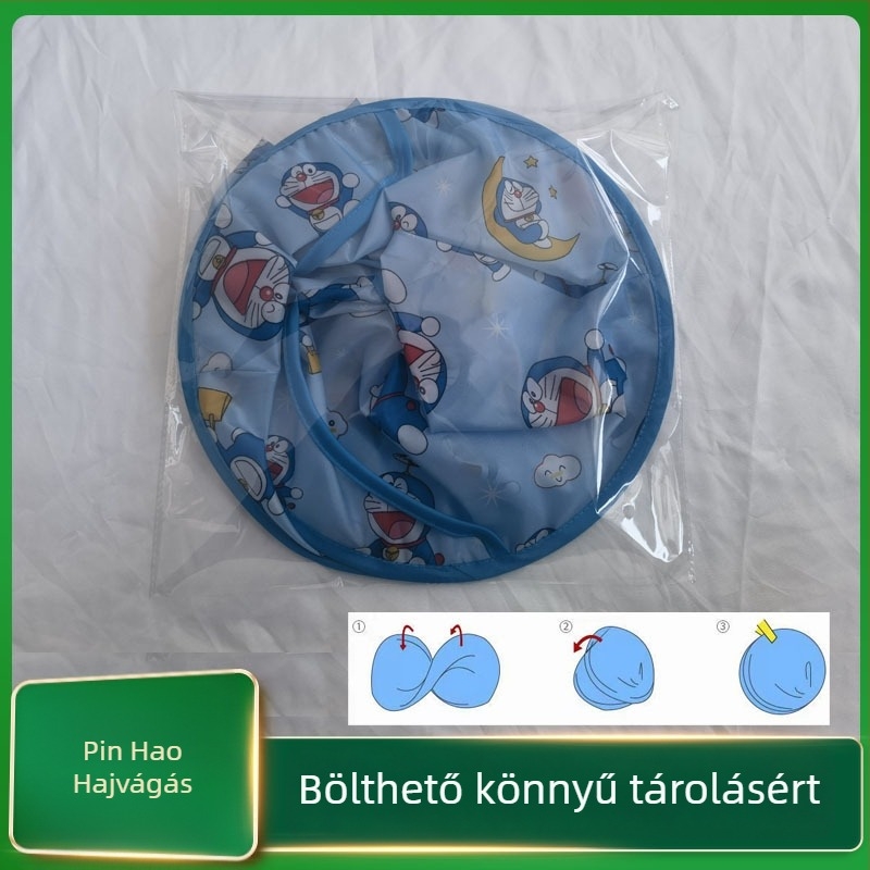 Gyerekeknek szóló fodrászkabát – anti-szakadás, összecsukható karikatúra dizájn, Pingao Hairdressing, szalonokban használható