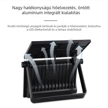 Napelemes falikar kerthez, kültéri LED világítás, összecsukható