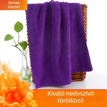 Sűrített, rendkívül nedvszívó törölköző hajra és arcra, szalonhasználatra, 35×75 cm, nem fakuló