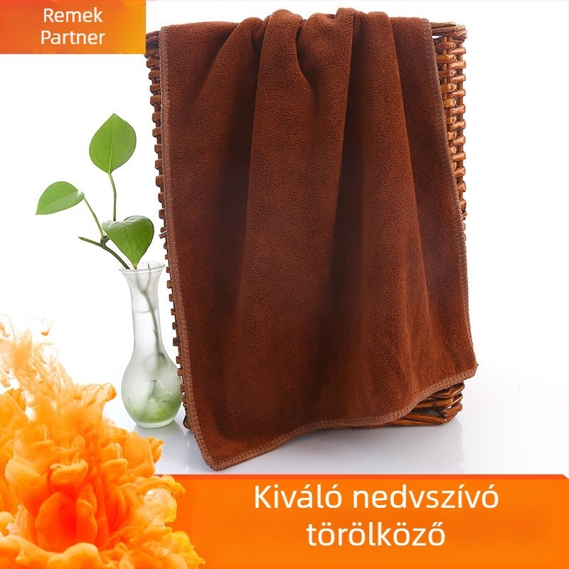 Sűrített, rendkívül nedvszívó törölköző hajra és arcra, szalonhasználatra, 35×75 cm, nem fakuló