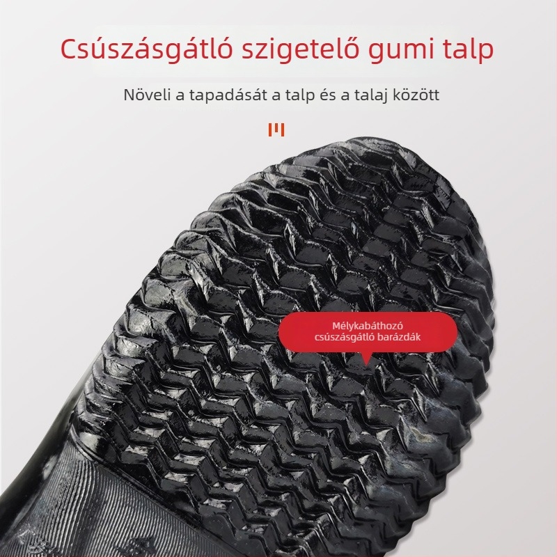 Szigetelt villanyszerelő cipő, gumiból készült vízálló középmagas bakancs, Jinbu'an, professzionális utóértékesítési szolgáltatás