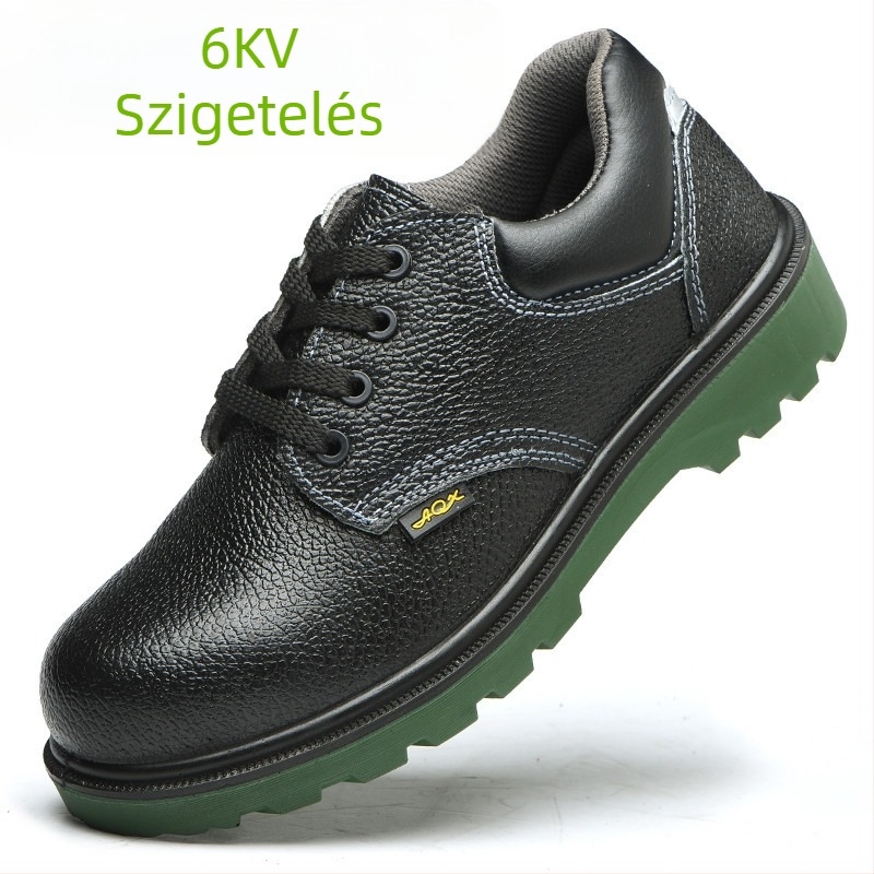 Izolált lábbeli elektromos munkákhoz – ütés- és átszúrás elleni védelem, 6KV szigetelés, könnyű, olaj- és kopásálló