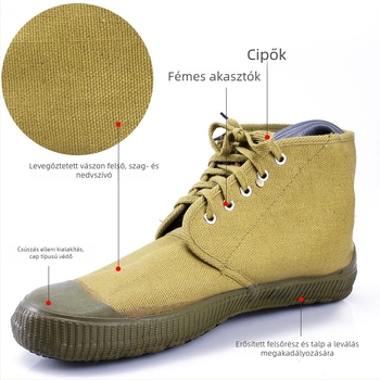 5 kV-os szigetelt villanyszerelő cipő, vászon anyagú, alacsony felső rész, márka Peace every day