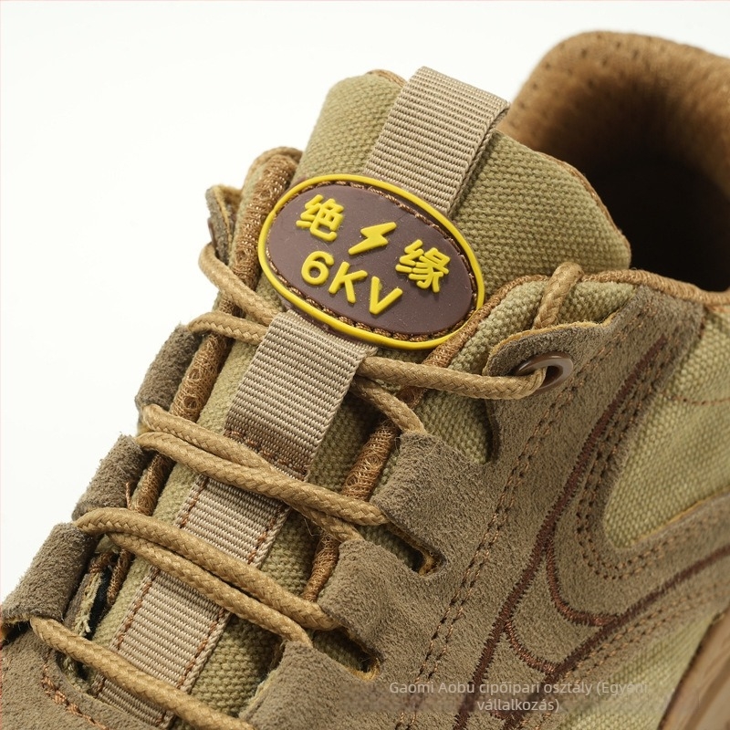 Villanyszerelők számára védő munkacipő – ütésálló, áthatolás elleni védelem, elektromos szigetelés, acél orr, könnyű és lélegző, alacsony profilú