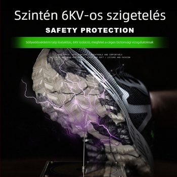 Szigetelt munkavédelmi cipő ütés- és perforáció elleni védelemmel, lélegző hálós felülettel, alacsony felsőrésszel