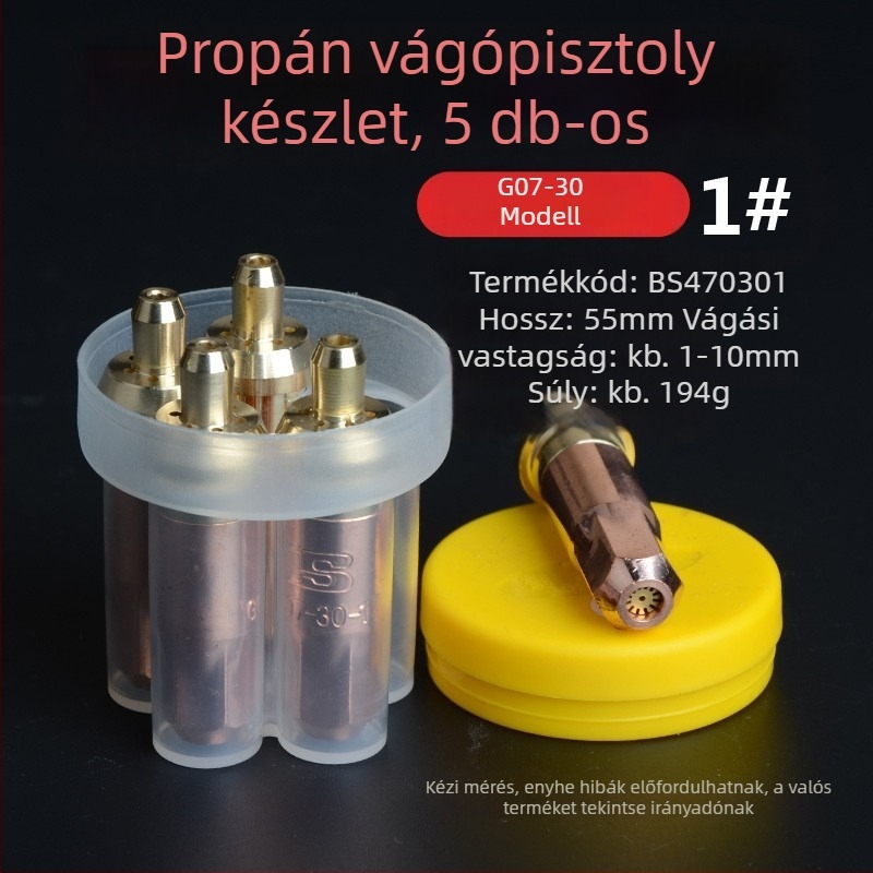 Persia gázvágó pisztolyhoz való fúvóka — gyűrű alakú plum blossom forma, modell 01-30-100-300