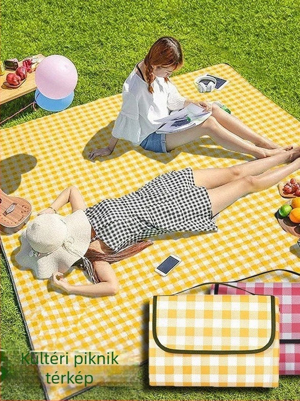 Nylon piknik matrac, vízálló és nedvességálló, összehajtható és hordozható, 5 fő részére.