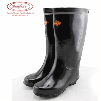 Földalatti bányászati szigetelt bakancs, magas felső rész, gumiból, ütésálló, villamos szigetelés, 6kV