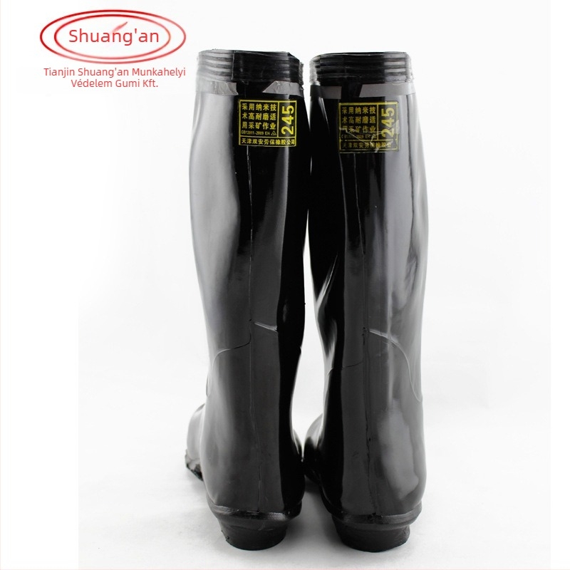 Földalatti bányászati szigetelt bakancs, magas felső rész, gumiból, ütésálló, villamos szigetelés, 6kV
