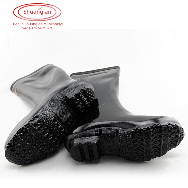 Földalatti bányászati szigetelt bakancs, magas felső rész, gumiból, ütésálló, villamos szigetelés, 6kV