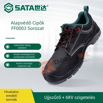 Szigetelt munkavédelmi cipő marhabőrből, alacsony felső rész, ütésálló, 6 kV szigetelés