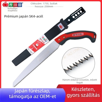 Sakawa kerti kézi fűrész SK4 acélból, metszésre gyümölcsfákhoz, penge szélessége 0,9