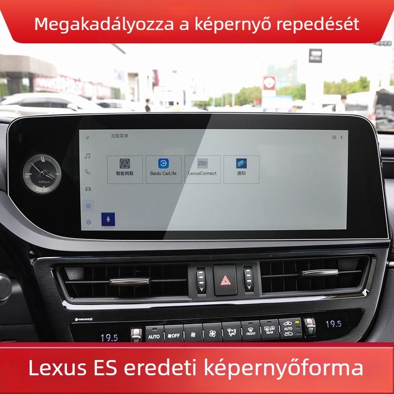 Shadow Wave edzett üveg kijelzővédő Lexus ES 2025 navigációs középső kijelzőhöz