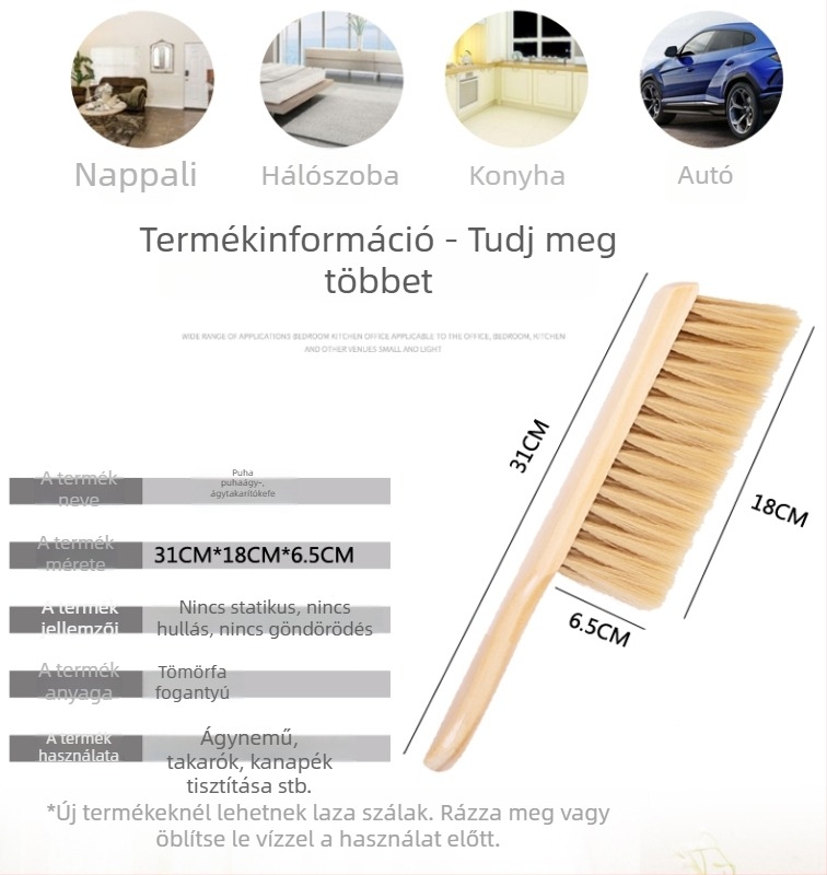 Hosszú nyelű autómosó kefe selymes sertésszőrrel | Anyag: Egyéb; Márka: Egyéb; Típus: Autómosó