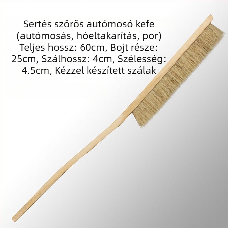 Hosszú nyelű autómosó kefe selymes sertésszőrrel | Anyag: Egyéb; Márka: Egyéb; Típus: Autómosó