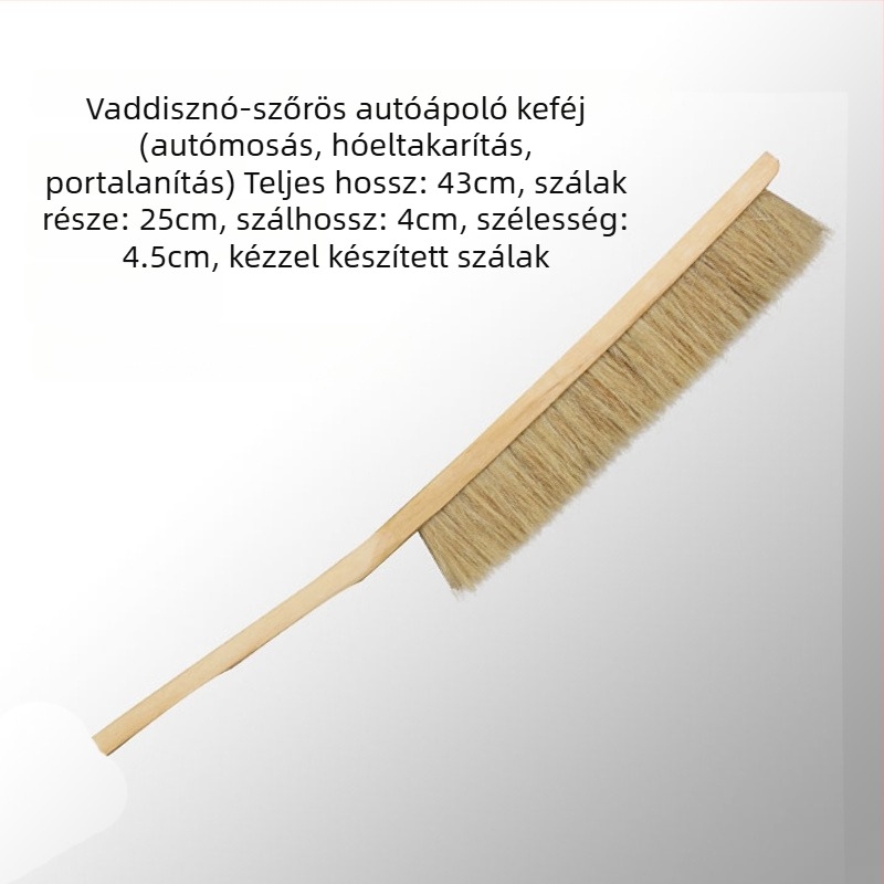 Hosszú nyelű autómosó kefe selymes sertésszőrrel | Anyag: Egyéb; Márka: Egyéb; Típus: Autómosó