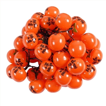 Napsugár-energiájú persimmon formájú fényfüzér – mini lámpások a New Year hangulatához, kert, faágra akasztható beltéri dekoráció