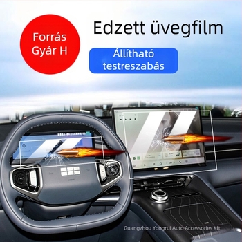 Geely Galaxy E5 képernyő edzett üveg film a központi konzolhoz – testreszabható