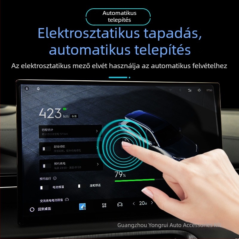 Geely Galaxy E5 képernyő edzett üveg film a központi konzolhoz – testreszabható