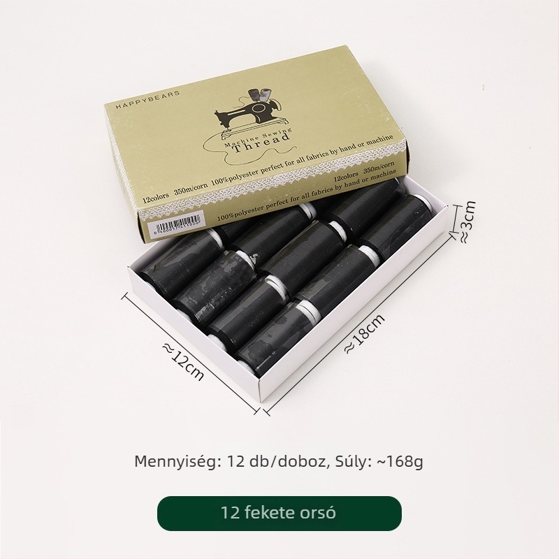 12 színű varrókészlet háztartási használatra, ruhák varrásához, DIY kézimunka készlet