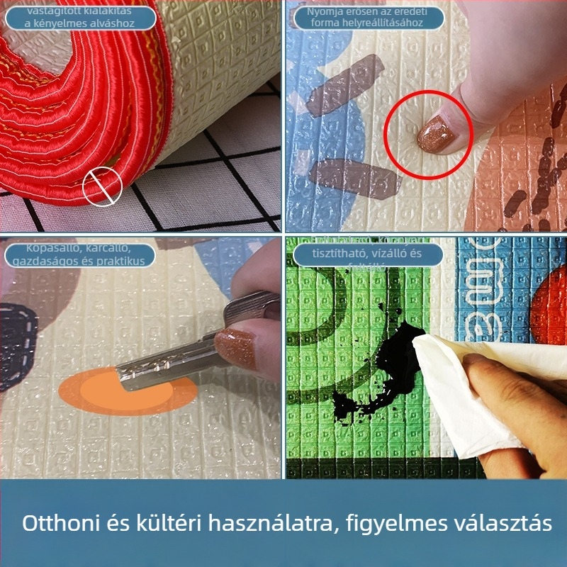 Padlós alvó matrac - nedvességálló és csúszásmentes, alumínium-fólia EPE anyagból, könnyű 500 g, 1-2 személyre, hordozható.