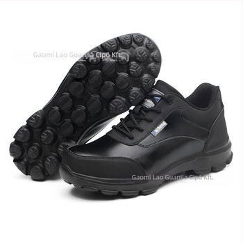 Acélbetétes munkacipő, könnyű mikroszálas bőr, alacsony szárú, minden évszakra, ütésálló és átszúrás-ellenálló