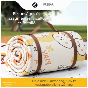 Ultrahangos Kültéri Piknik Matrac, Vízálló és Csúszásmentes, Oxford Szövet, 500 g, 2–4 Főre, Gépben mosható