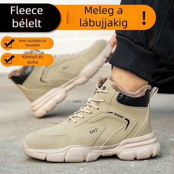 Téli munkavédelmi cipő acélorr-ral, nyomás- és perforáció elleni védelemmel, EVA merev talppal, melegen tartó, felsőrész Super Fiber bőr
