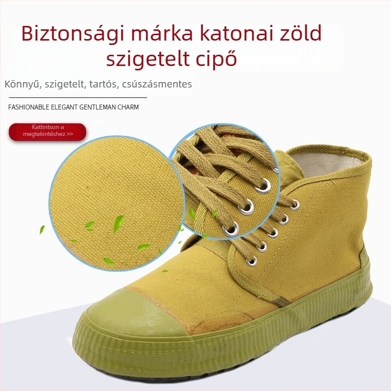 Safety Brand Villanyszerelő szigetelt munkavédelmi cipő, légáteresztő vászon, 5 kV izolált védőcipő