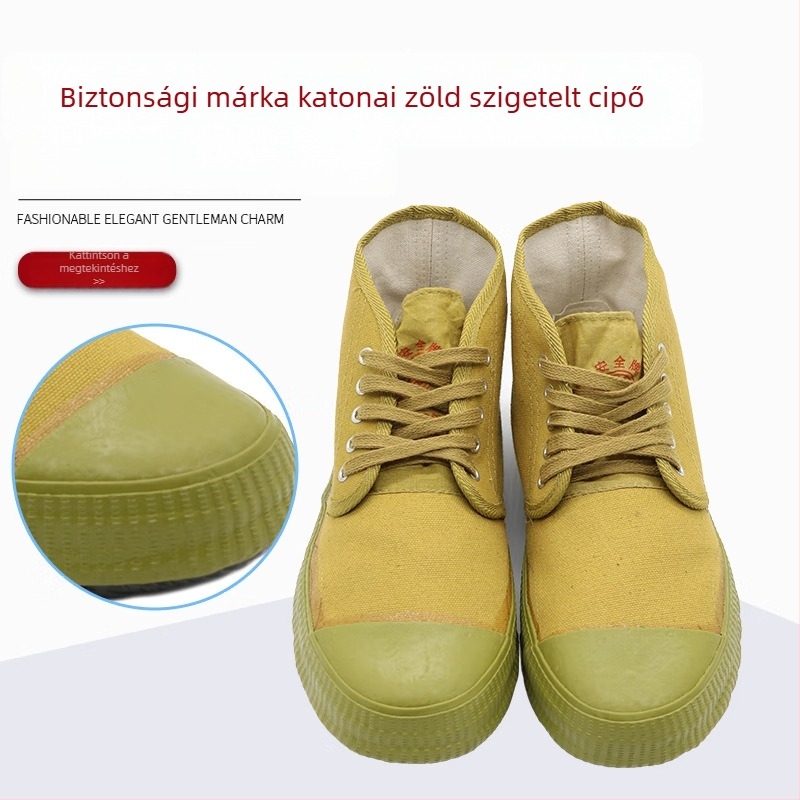 Safety Brand Villanyszerelő szigetelt munkavédelmi cipő, légáteresztő vászon, 5 kV izolált védőcipő