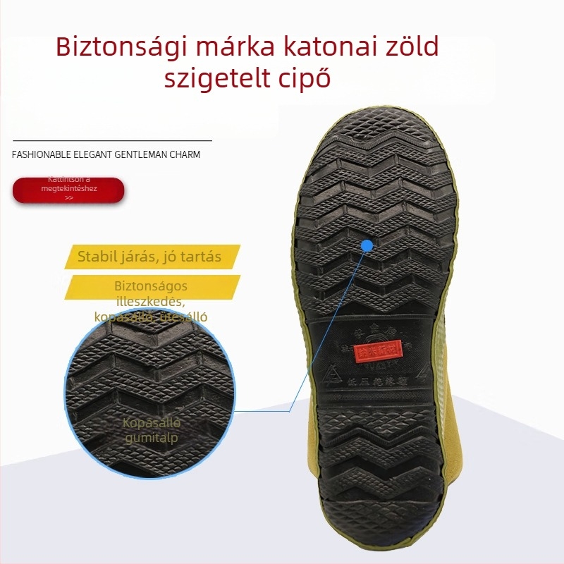 Safety Brand Villanyszerelő szigetelt munkavédelmi cipő, légáteresztő vászon, 5 kV izolált védőcipő