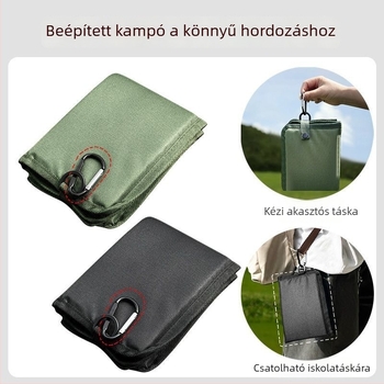 Kültéri összecsukható ülőpárna, csúszásmentes és vízálló, Oxford anyag + pearl cotton, 88 g, 1–2 személyre