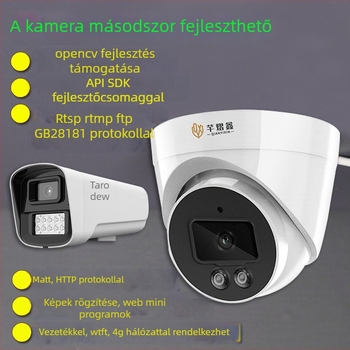 Wired Audio Pickup Dome / Wired Intercom Dome - SNR >40 dB, -20–55°C, PoE 48V, ABS műanyag, Kompatibilis Hikvision/Dahua