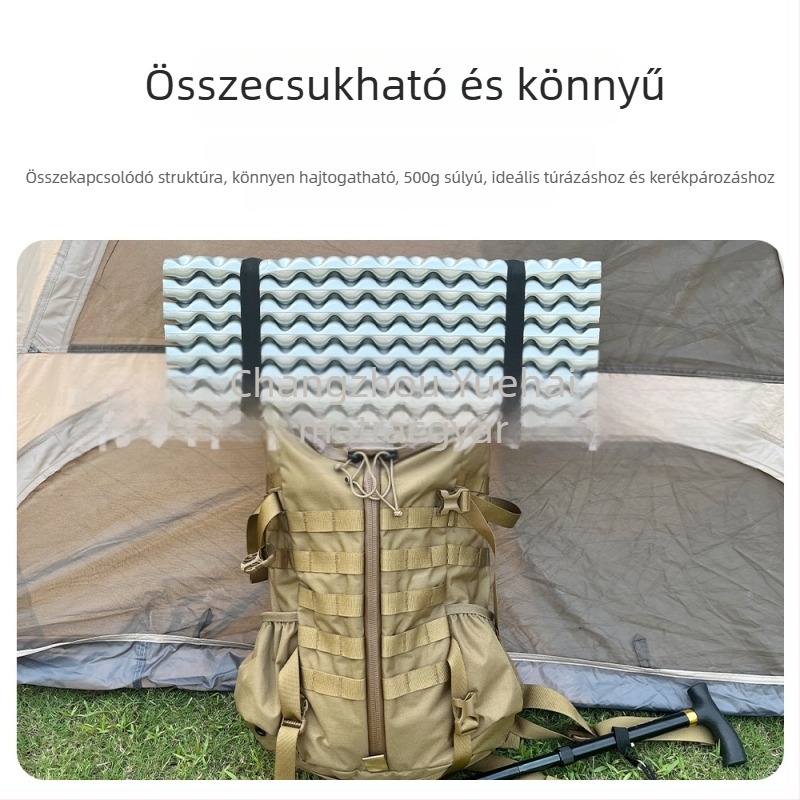 Zártcellás hab matrac kemping IXPE és alumíniumfóliával, 500 g, R-érték 2,5, 1–2 főre, modell YIKI-S56U