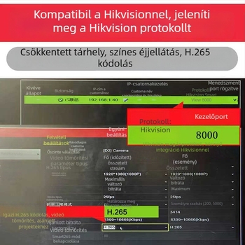 IP kamera, 1080p, 4 mm objektív, minim megvilágítás 0.1 lux, -20°C-tól 65°C-ig, 12 V DC, ABS/PC ház, beltéri/kültéri használat, IR 30 m-ig