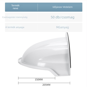 ABS felügyeleti kamera esővédő, arcfelismerő fényblokkoló napellenző, kültéri falra szerelhető