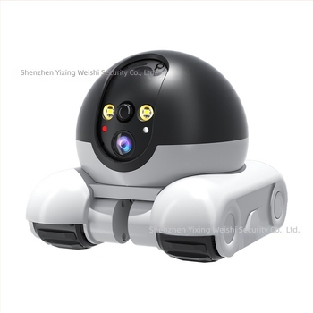 Mini tank kettős kijelzős HD lézeres háziállatmegfigyelő kamera, 4G okos felügyeleti robot